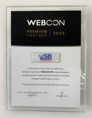 WEBCON Premium Partner 2023