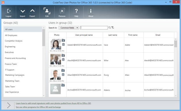CodeTwo User Photos for Office 365