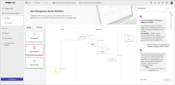 KI-Assistent für Prozesserstellung