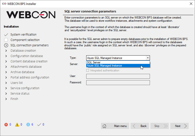 Unterstützung für Azure SQL Managed Instance in WEBCON BPS 2022 R3